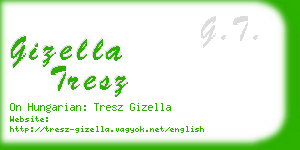 gizella tresz business card